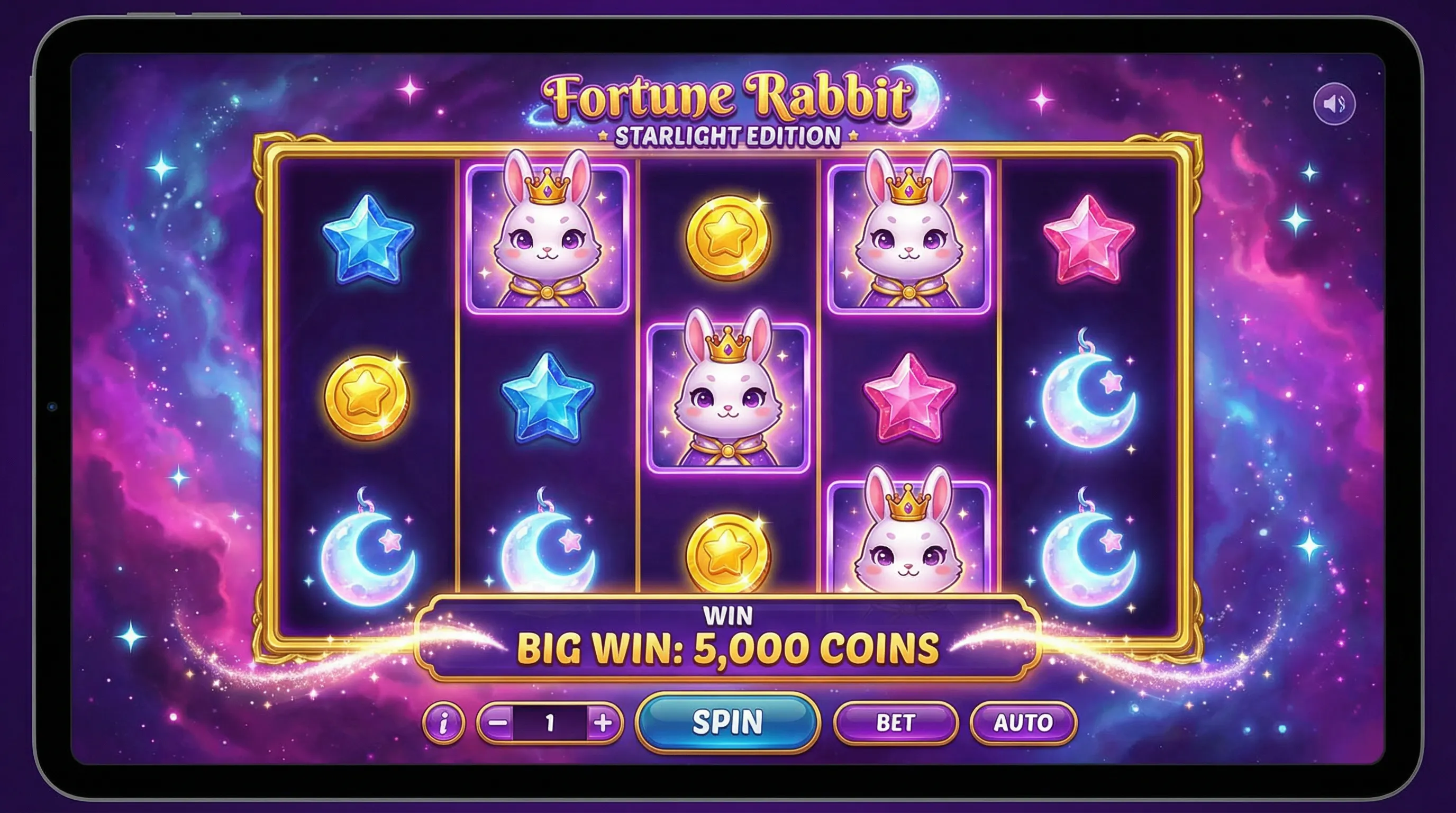Fortune Rabbit gameplay interface bullsbet