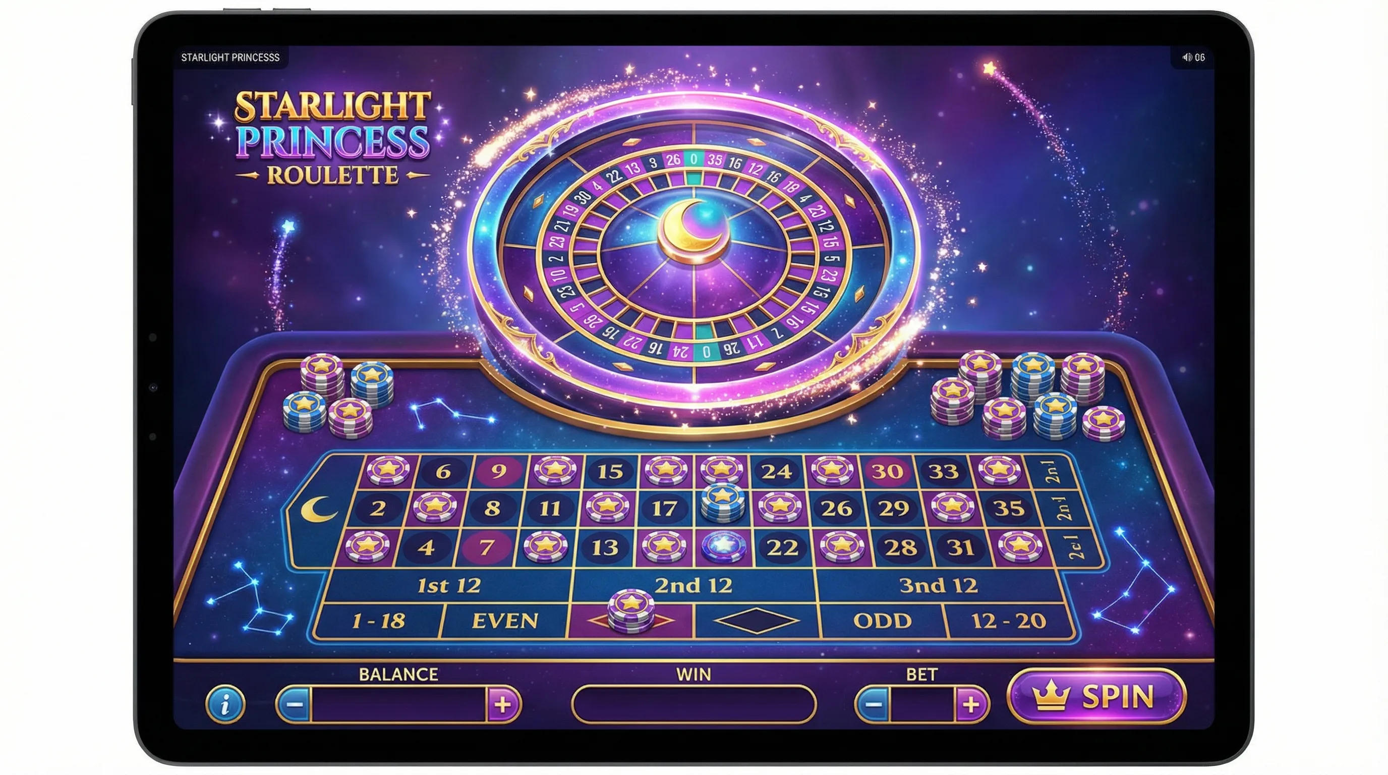 Interface de jogo da roleta bullsbet